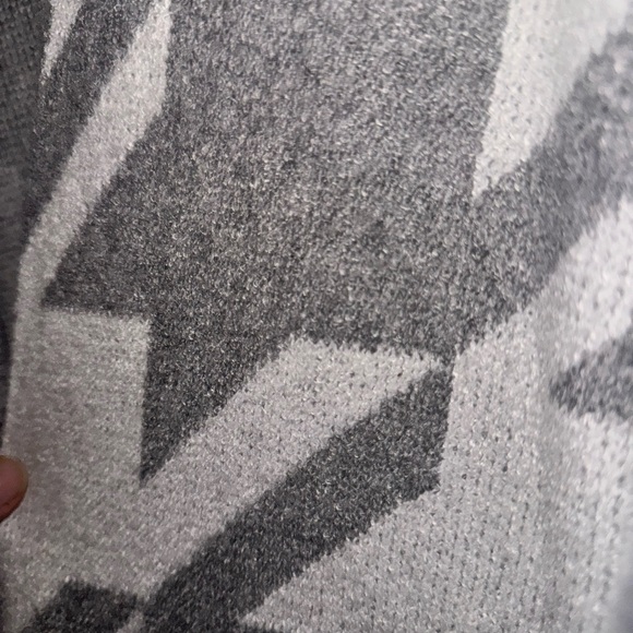 89th & Madison Cardigan Women's XL Aztec Print Open Front Knit Chunky Sweater - Picture 8 of 13
